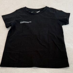 Pangaia Black Short Sleeve Kids Tee